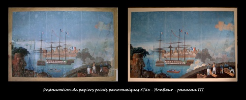 Papier peint panoramique XIXe restauration III