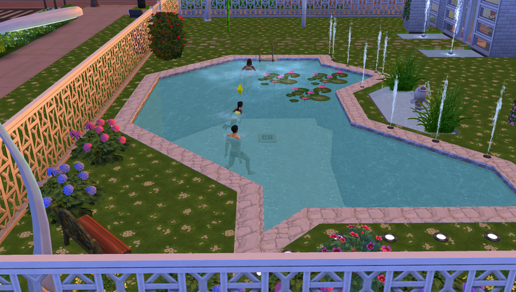 Nouvelle maison contemporaine à l'Orée du Ruisseau : Sims 4