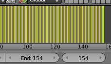 Mettre la ligne verte sur la dernière ligne jaune à droite