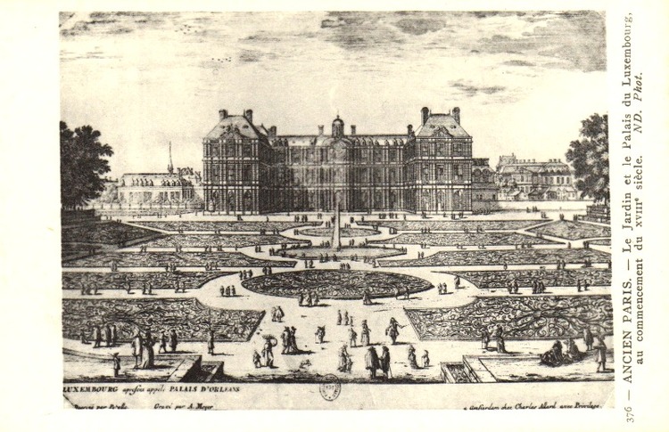 Le Jardin et le Palais du Luxembourg au commencement du XVIIIème siècle