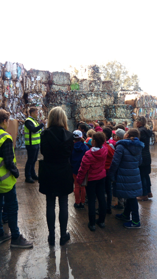 visite de l'usine de recyclage de papier