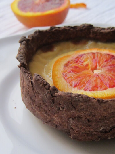 Tarte chocolat - orange sanguine