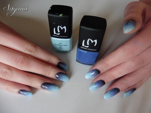 Nail Art Dégradé Denim