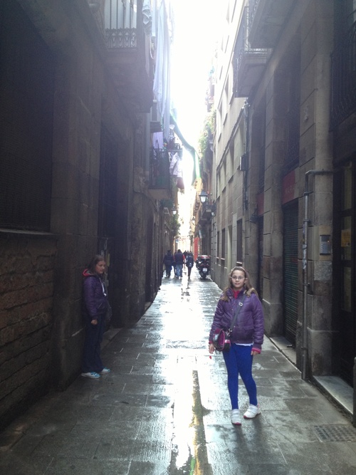 Las estrechas calles de la Barcelona Antigua
