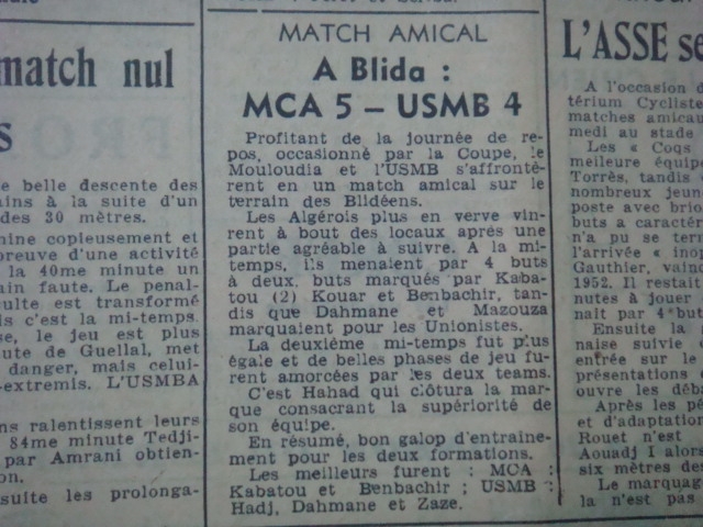 Fin février -Début mars 1952 USMB-MCA 4-5