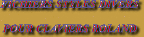 FICHIERS STYLES DIVERS ROLAND SÉRIE 4401 