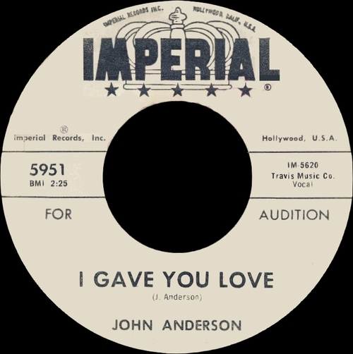 John KaSandra : " John W. Anderson Presents Kasandra " Capitol Records ST-2957 [ US ]