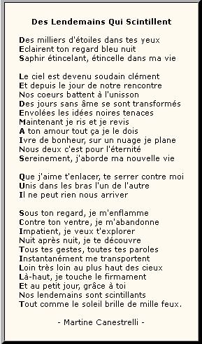 poeme sur rencontre amoureuse