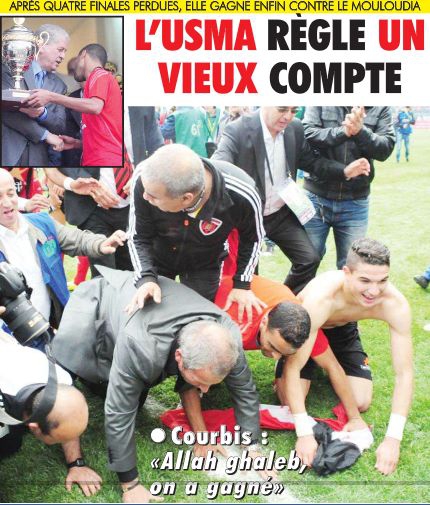 Mercredi 01 mai 2013 finale coupe d\'Algérie MCA-USMA 0-1