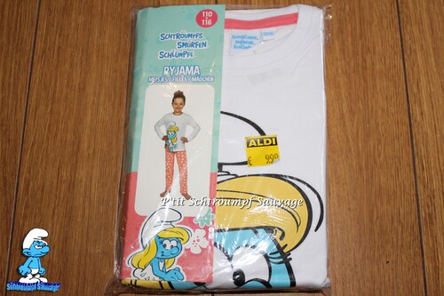 Ensembles de pyjama pour enfant Schtroumpf ALDI 2021