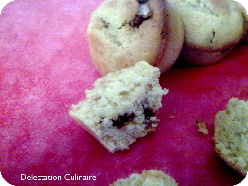 Muffins semi complet à l'orange et aux pépites de Ferrero Rocher 