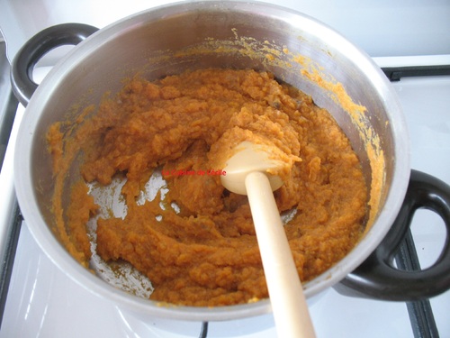 Purée de patates douces aux châtaignes