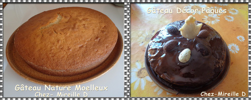 Gâteau Moelleux - Décor Pâques