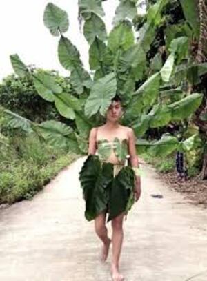 mode fashion jungle leafs fashion show 