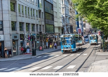 stock-photo-oslo-norway-july-modern-blue-city-tram-in-oslo-norway-on-july-235672558