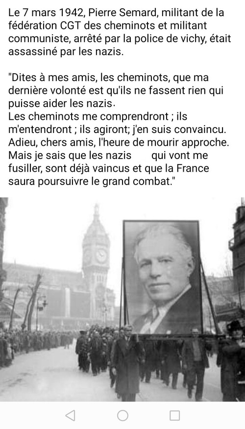 7 mars 1942 - 7 mars 2020  Pierre Sémard