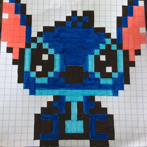 Pixel art : Stitch