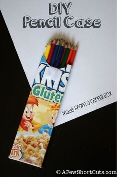 Fun recycled project! Make this DIY Pencil Case from a cereal box! #Craft