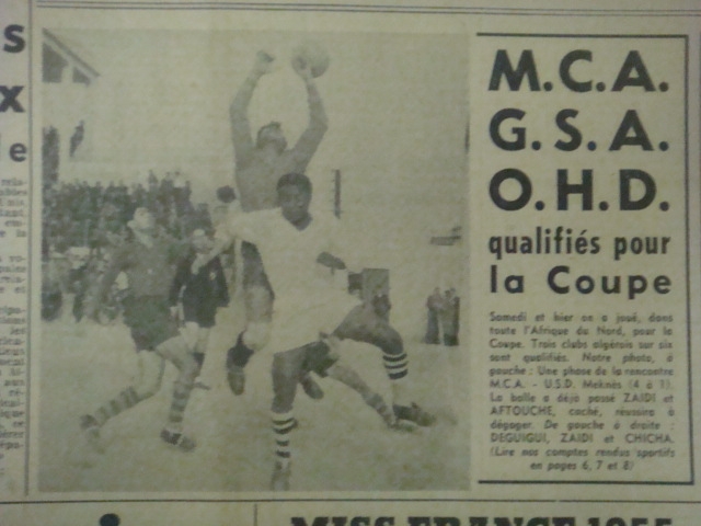 1.1.1955 Coupe AFN MCA-USD Meknes 4-1