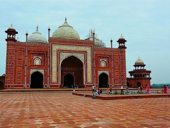 la mosquée du Taj Mahal;vue extérieure;