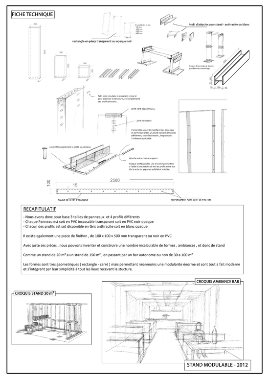 Projet d'études - Concept de stand modulable - Milbrand Architecture  d'Interieur