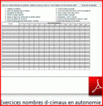 exercices fractions et décimaux CM sous forme de cartes