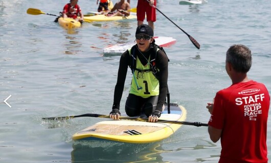 La  princesse Charlene a la  riviera super race (14 kms)