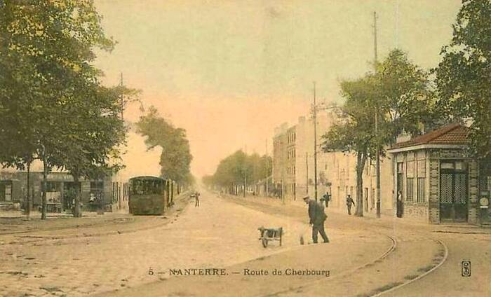 Nanterre. Route de Cherbourg (aujourd’hui, avenue du Maréchal Joffre).