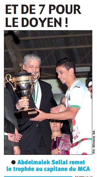 jeudi 01.05.2014 à Blida Finale MCA-JSK 1-1 (5-4 aux tir au but)