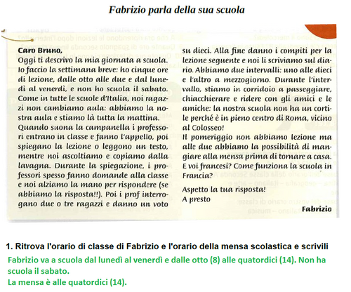 Fabrizio parla della sua scuola