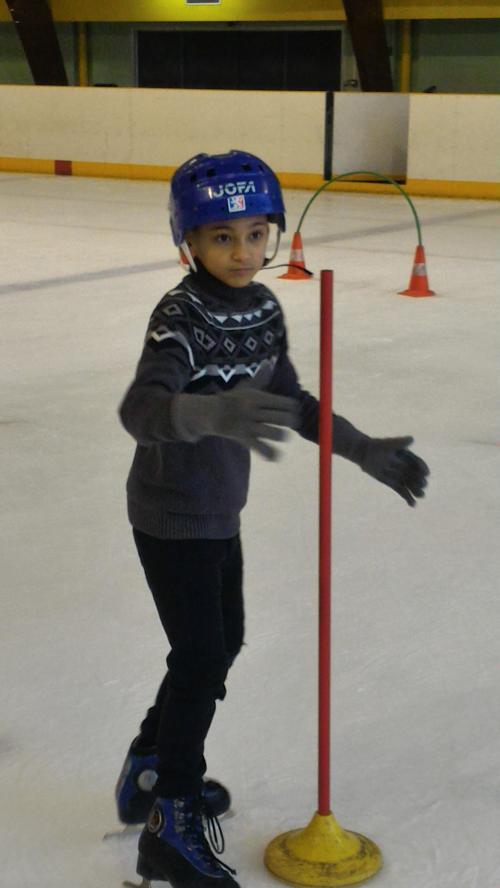 1ère séance de patinage...