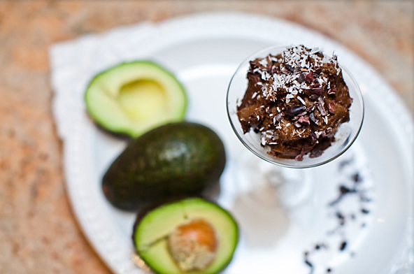 Mousse chocolat et avocat