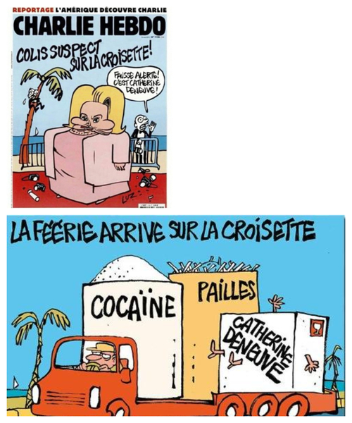 Charlie Hebdo se paie le festival de Cannes et Catherine Deneuve