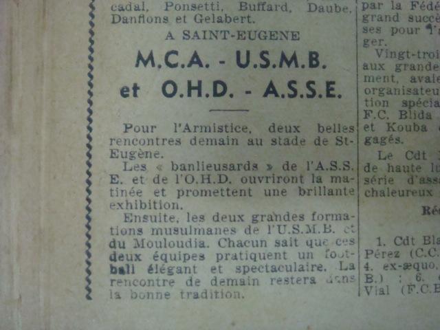 11.11.1948 MCA-USMB en amical