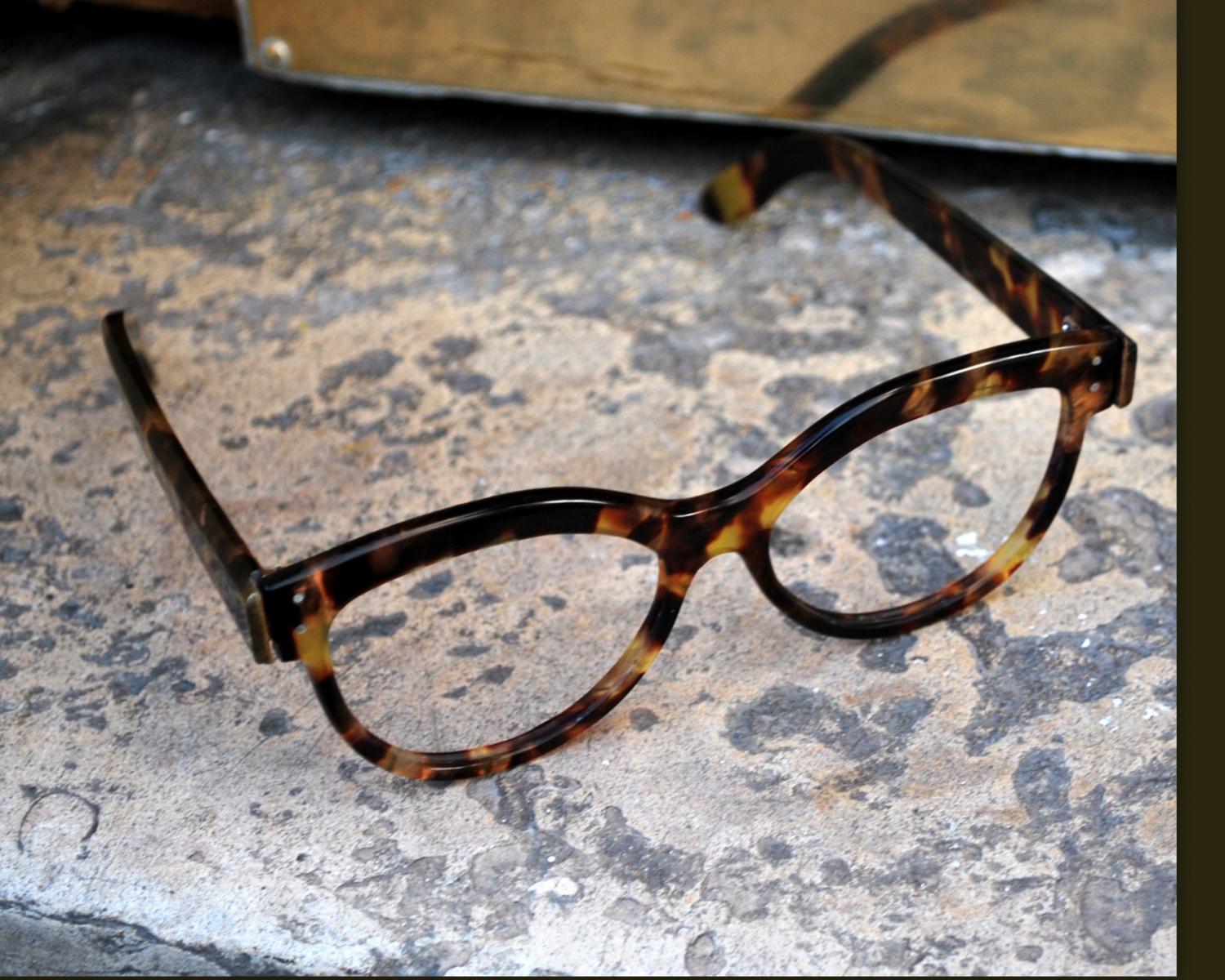 lunettes couleur écaille - créations michèle b , lunettes sur mesure