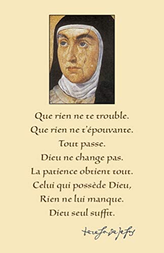 Paquet de 50 Cartes - Prière - CB1144 - Sainte Thérèse d'Avila: Deux  citations de la Sainte: 3700291213147: Amazon.com: Books