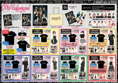 Goodies "Berryz Kobo Debut 10th Anniversary Concert Tour 2014 Fall ~Professional~" 