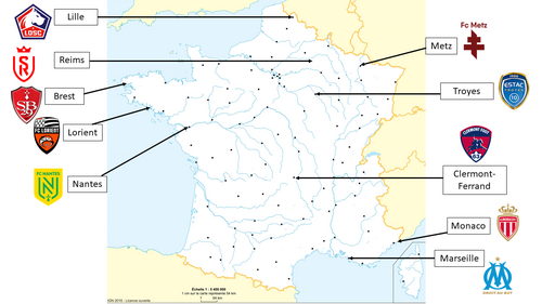 La géographie du football