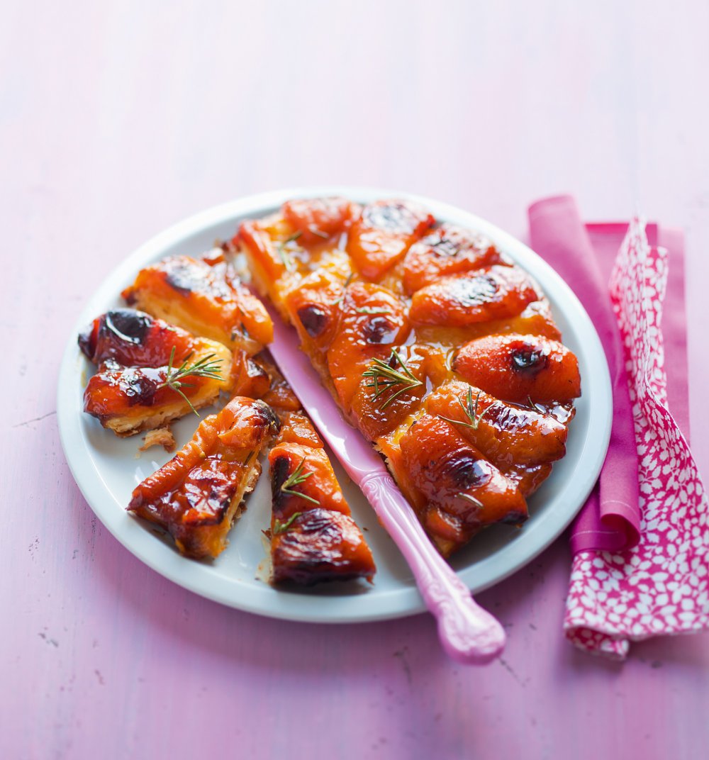 Tatin dâabricots au romarin