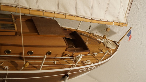Seabird, voilier, cotre aurique, Yacht de 1910 - PARTIE 3 : model finit et sortie sur l'eau
