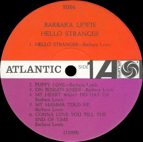 Barbara Lewis : Album " Hello Stranger " Atlantic Records SD 8086 [ US ]