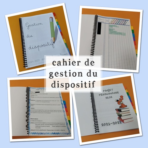 le cahier de gestion du dispositif