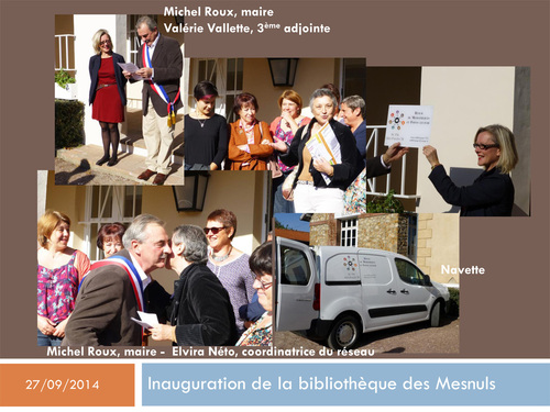 Inauguration de la bibliothèque des Mesnuls