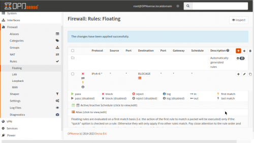 Bloquer une longue liste d'IP et de sous-réseaux avec opnsense