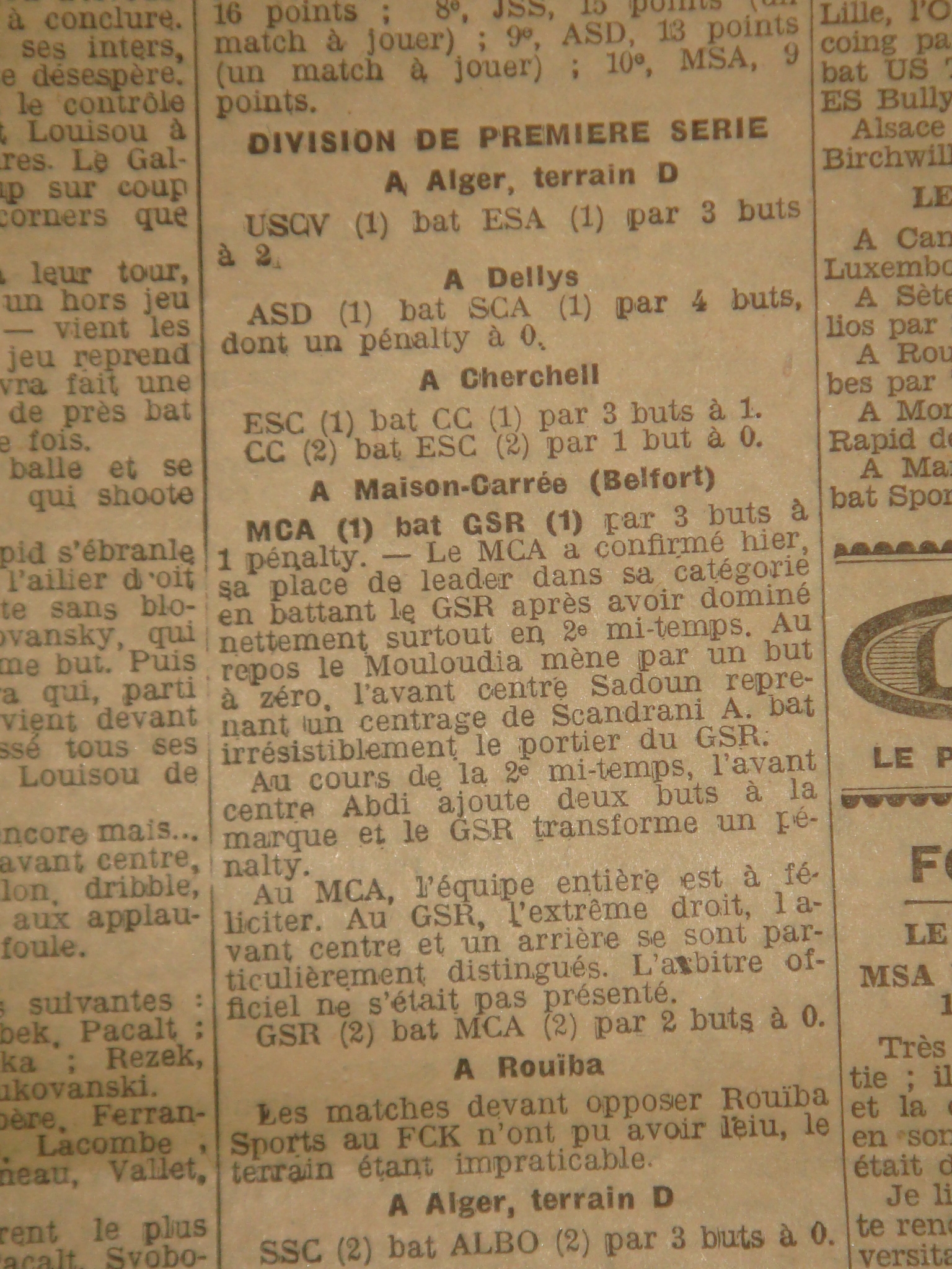 Dimanche 23.12.1928 à Belfort MCA-GSR 3-1