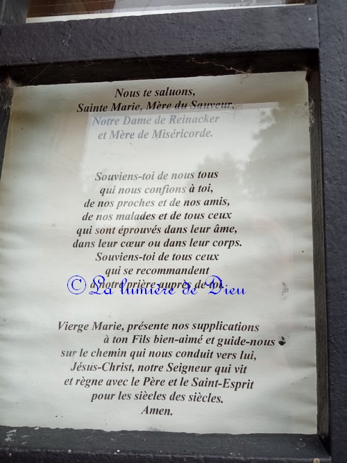 Prière à Notre-Dame de Reinacker et Mère de Miséricorde (Frelinghien)
