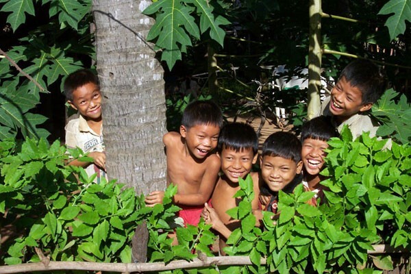 Rires enfants cambodgiens