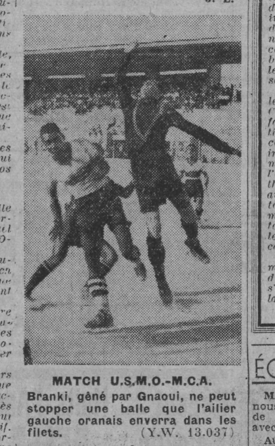 Samedi 6.9.1941 Tournoi de St Eug USMO-MCA 3-0