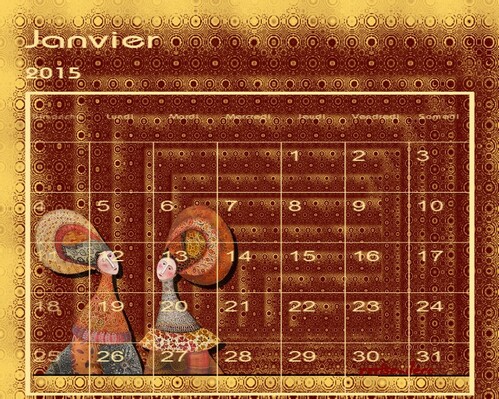 calendriers janvier 2015