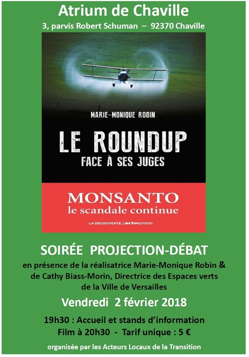 Le round up devant ses juges projection/débat en présence de MM . Robin le 2 Février à l'Atrium de Chaville